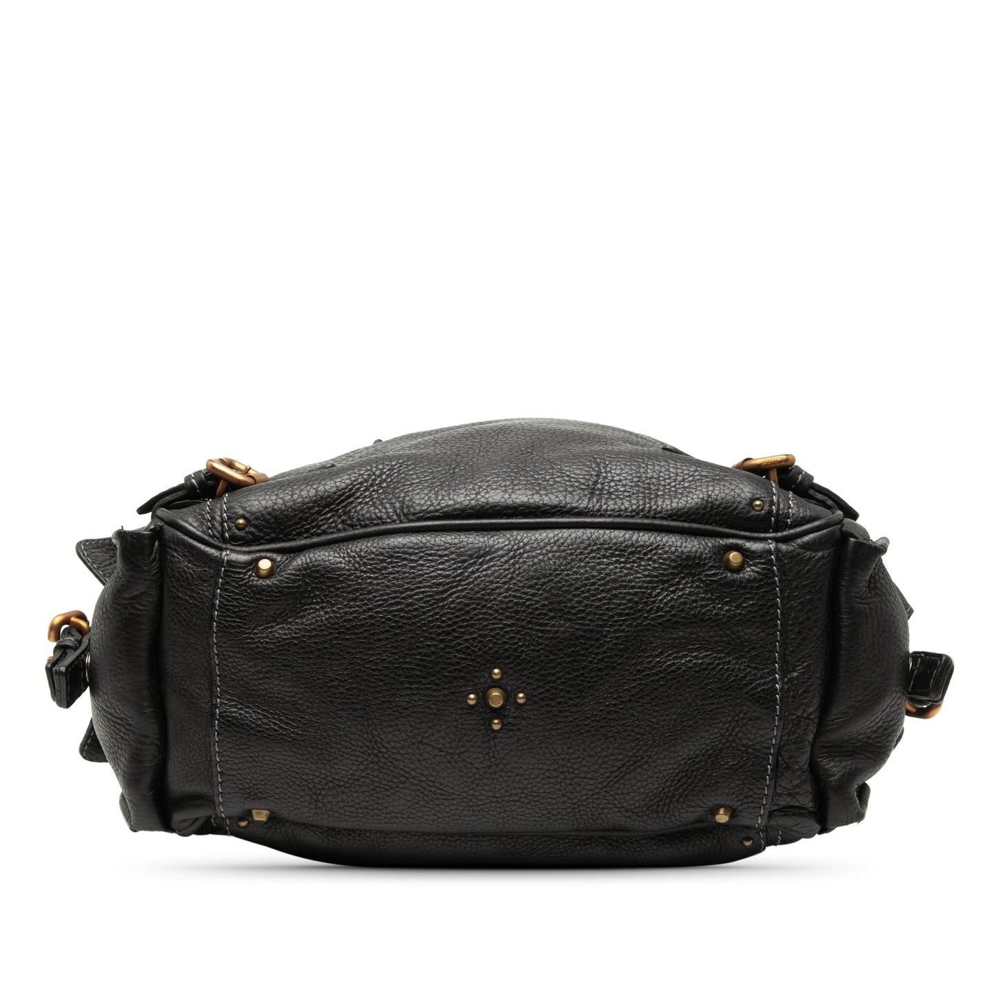 Chloé Paddington Large In Pelle Martellata Nera – 31 Cm - Etoilux