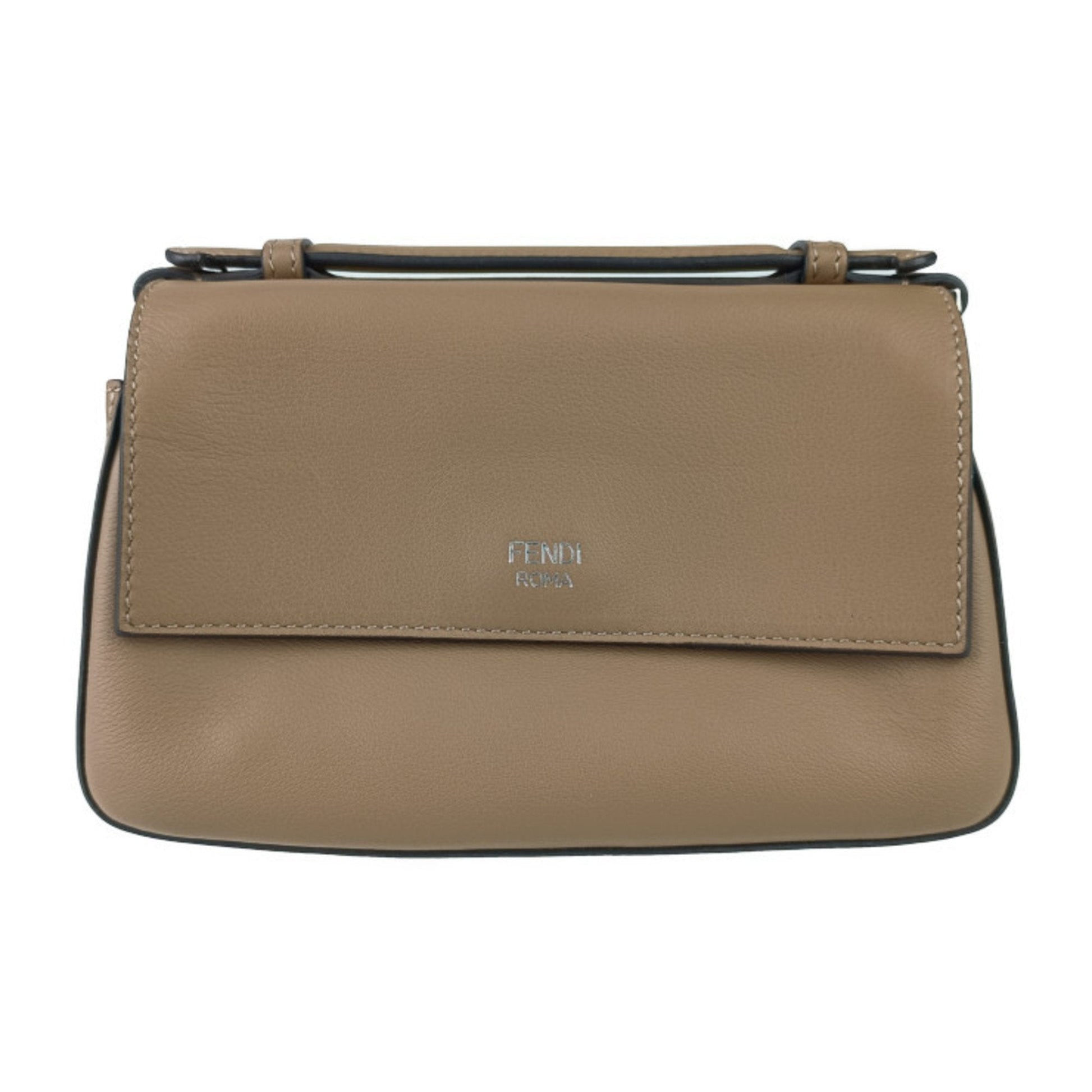 Fendi Nano Baguette Charm Pelle Beige Borchie Multicolor – 18 cm - Etoilux