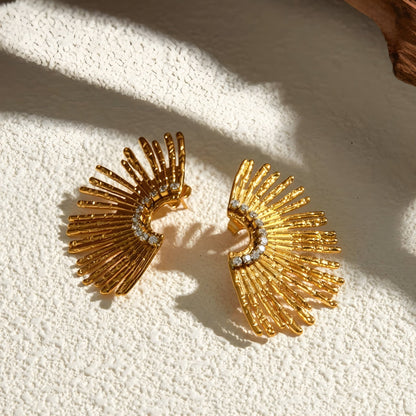 BEHI INDIGAMOND EARRINGS - Etoilux