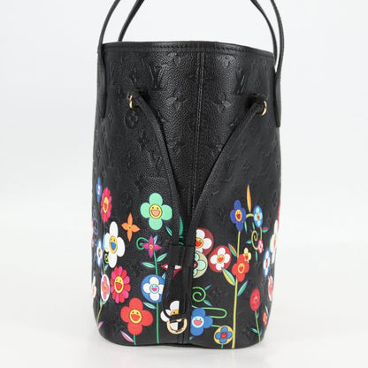 Louis Vuitton Neverfull MM – Monogram Empreinte Nero – Limited Edition Takashi Murakami Flowers - Etoilux