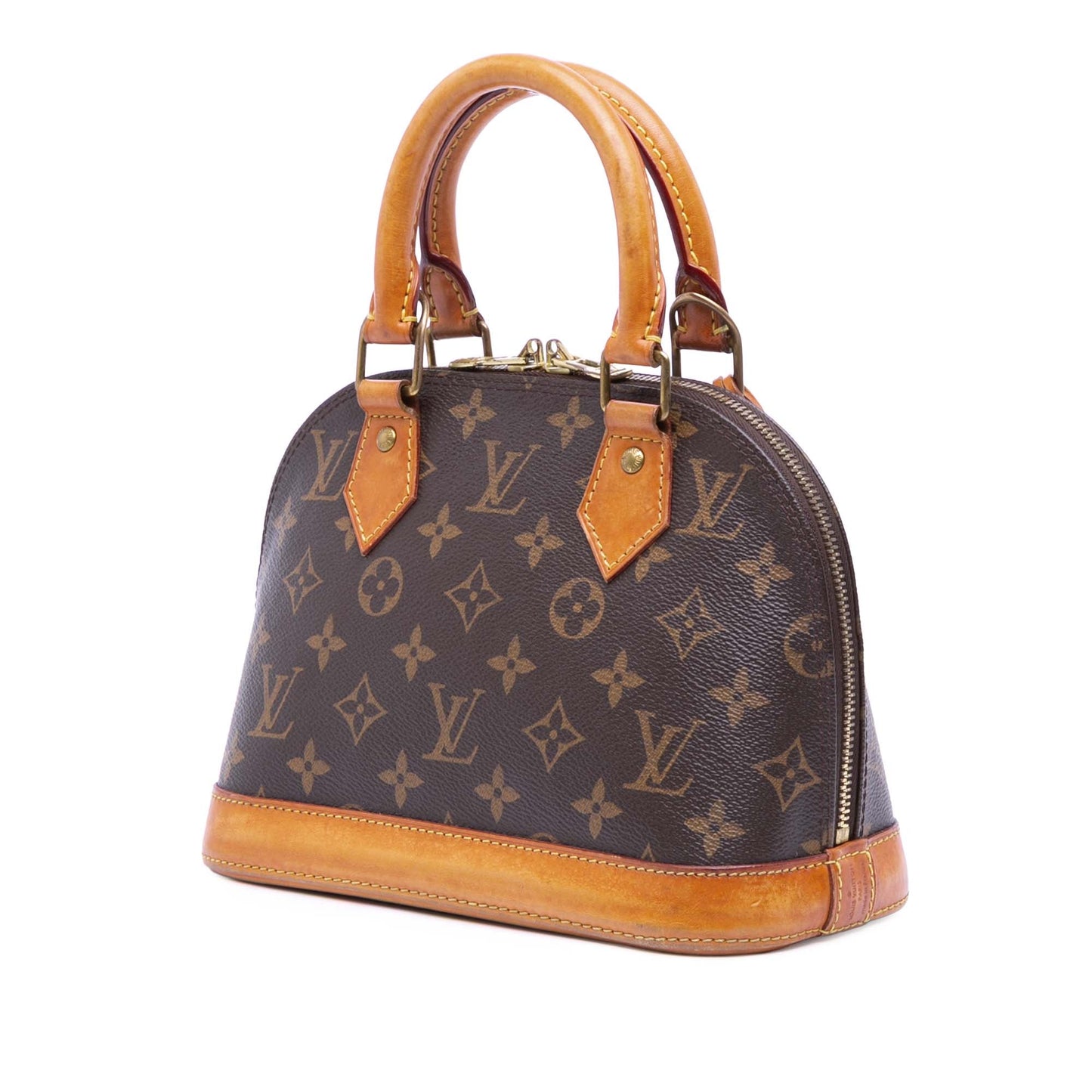 Louis Vuitton Alma BB Monogram Canvas – Marrone (1990s–2000s) - Etoilux
