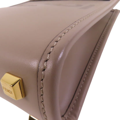 Fendi Sunshine Mini Shopper Vitello Liscio Greige – 13 cm - Etoilux