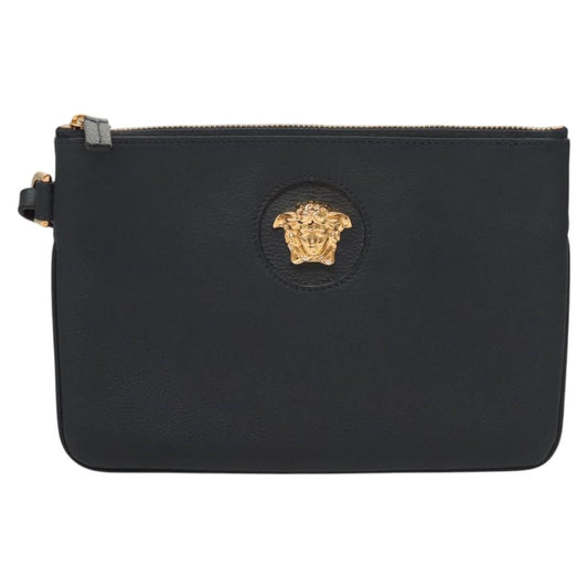 Versace Medusa Head Pochette in pelle nera - Etoilux