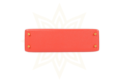 Hermès Kelly Mini II – Rouge de Coeur in pelle Epsom con finiture dorate - Etoilux