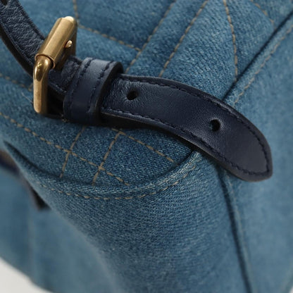 Gucci Zaino GG Marmont Pearly Small Denim Matelassé Blu – 24 cm - Etoilux