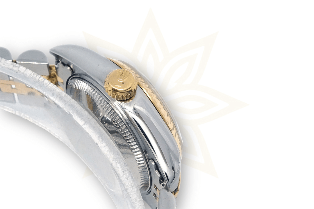 Rolex Lady - Datejust 69173NGR – Acciaio/Oro 18K, Quadrante Madreperla con Rubini (1996) - Etoilux