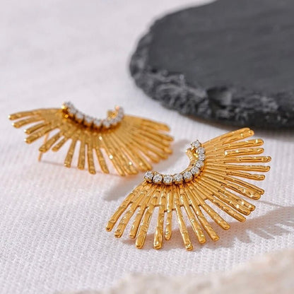 BEHI INDIGAMOND EARRINGS - Etoilux