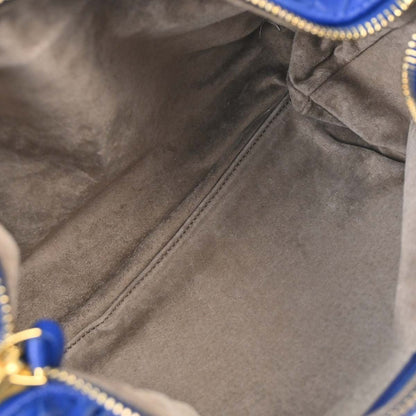 Bottega Veneta Intrecciato Nappa Cobalt Blue Hardware Dorato 2008 — Mini Hobo - Etoilux