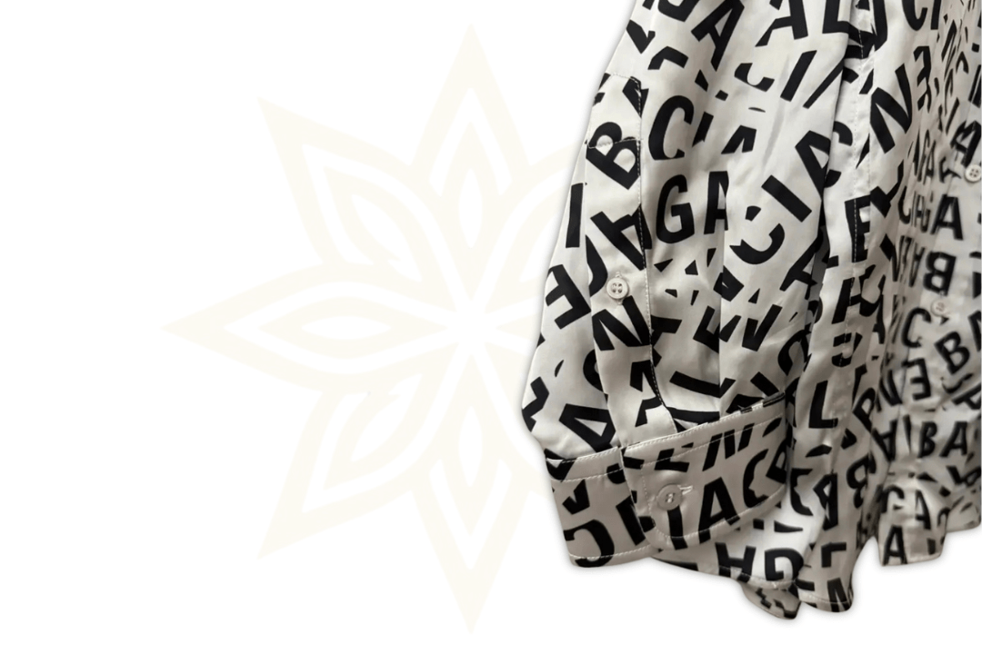 BALENCIAGA "All Over Logo" Camicia Oversize – Taglia 34 - Etoilux