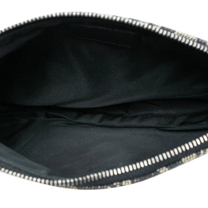 Dior Mini Saddle Pochette in tela Diorissimo – Nero (2002) - Etoilux