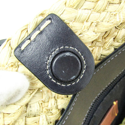 Coach Borsa tote da donna in pelle e paglia intrecciata Coach con motivo Tea Rose, beige e viola - Etoilux