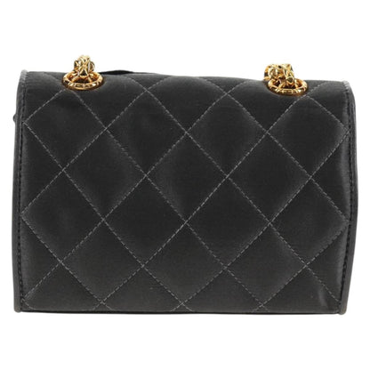 Chanel Mini Flap Bag Vintage Camellia Raso Nero – 15 cm - Etoilux