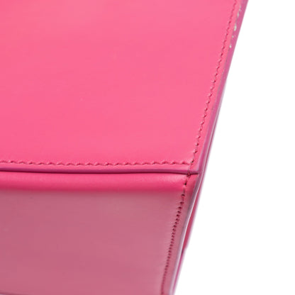 Balenciaga Hourglass Small Top Handle Pelle di Vitello Rosa Acceso 2020 – 23 cm - Etoilux