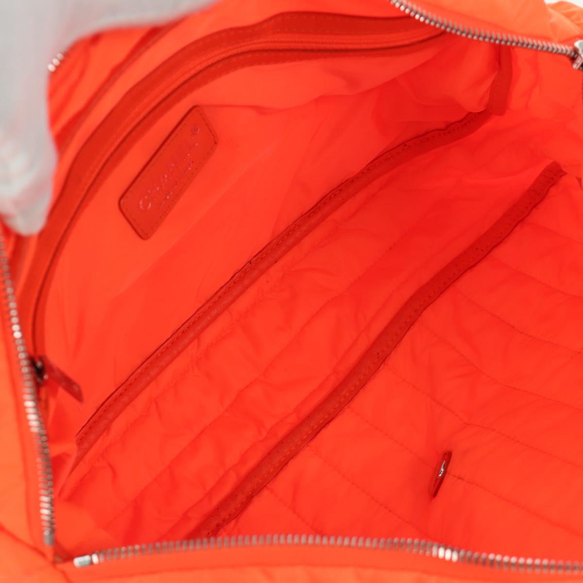 Chanel Coco Cocoon Flap Nylon Arancio Neon – Hardware Argento – 29 cm - Etoilux
