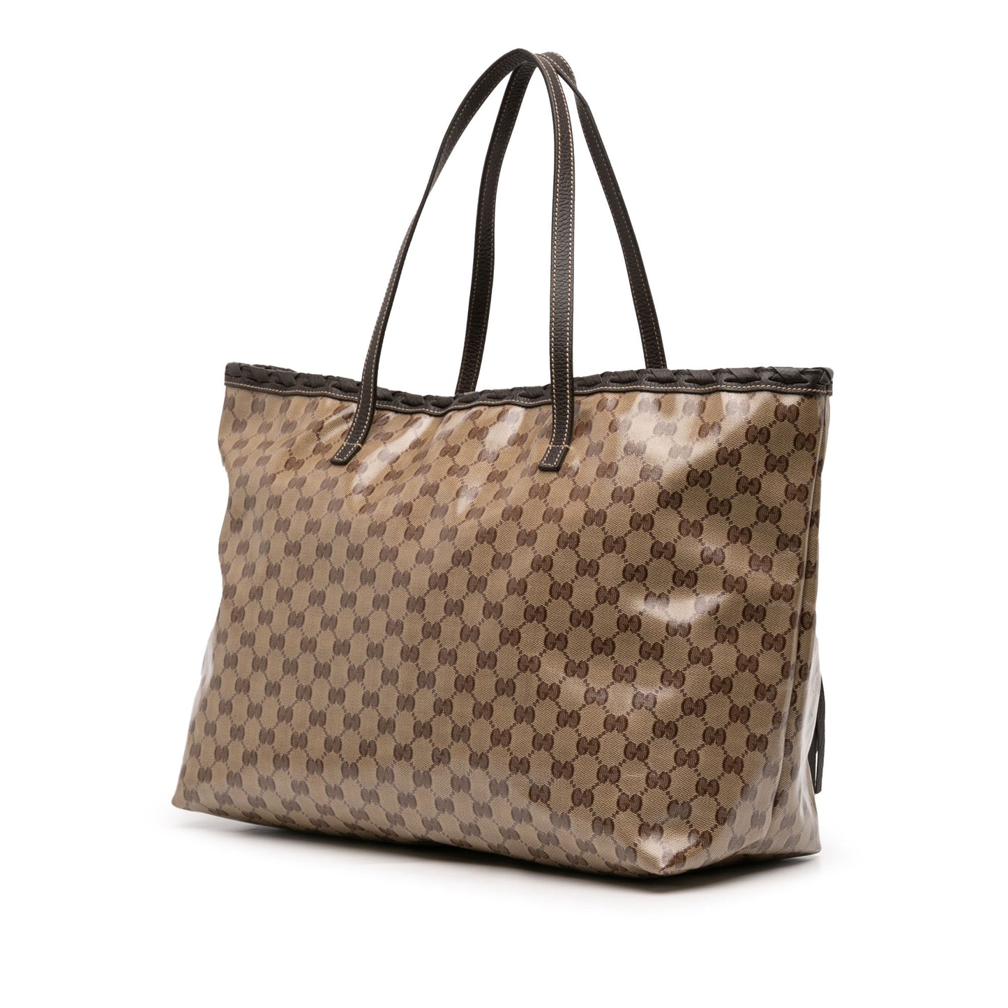 Gucci Peggy Tote GG Crystal Canvas Marrone – Bamboo Tassel – Serie 354666 493492 - Etoilux