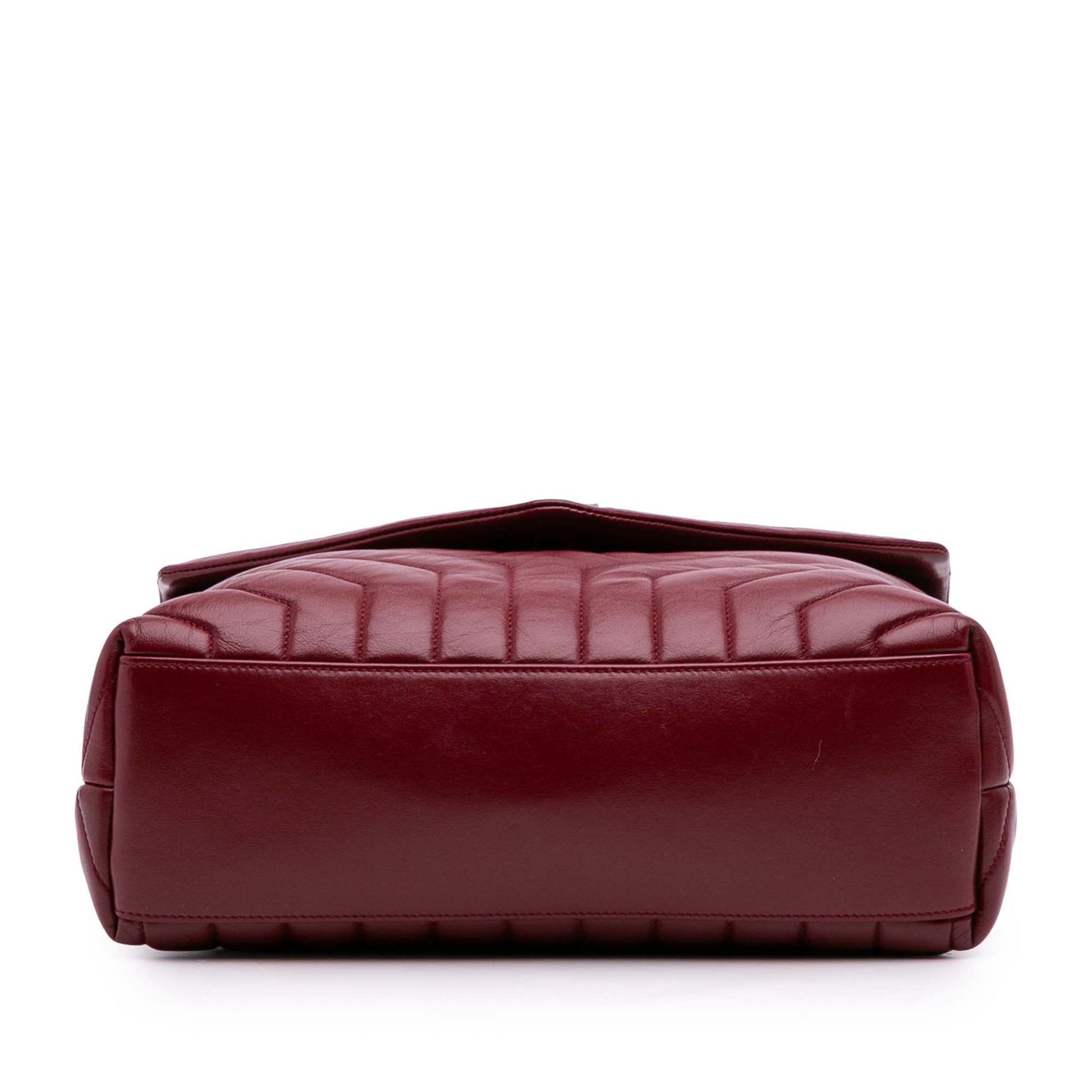 Saint Laurent LouLou Medium in pelle trapuntata – Rosso (2018) - Etoilux