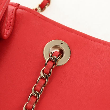 Chanel Trendy CC Small Flap Bag Pelle di Agnello Rossa Hardware Dorato - Etoilux
