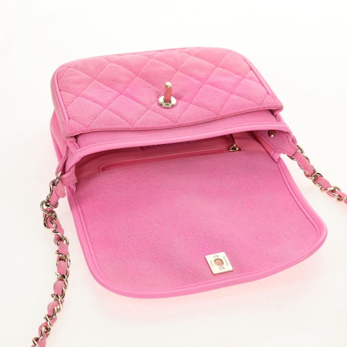 Chanel Small Flap Bag Denim Trapuntato Rosa – 20 cm - Etoilux