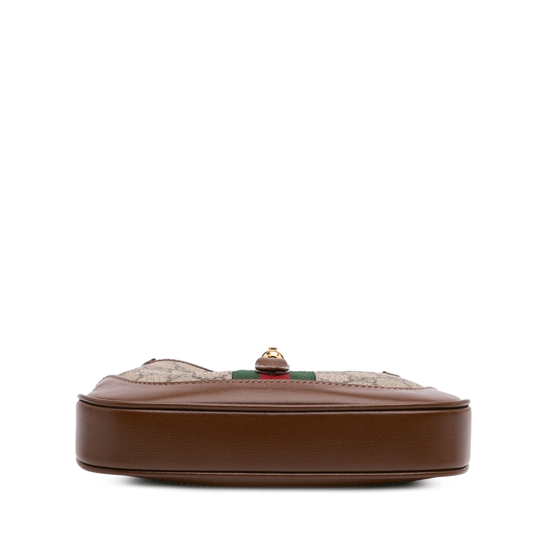 Gucci – Jackie 1961 Mini in tela GG Supreme con finiture in pelle – Marrone – 13 x 19 x 3 cm - Etoilux