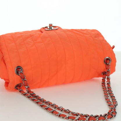Chanel Coco Cocoon Flap Nylon Arancio Neon – Hardware Argento – 29 cm - Etoilux