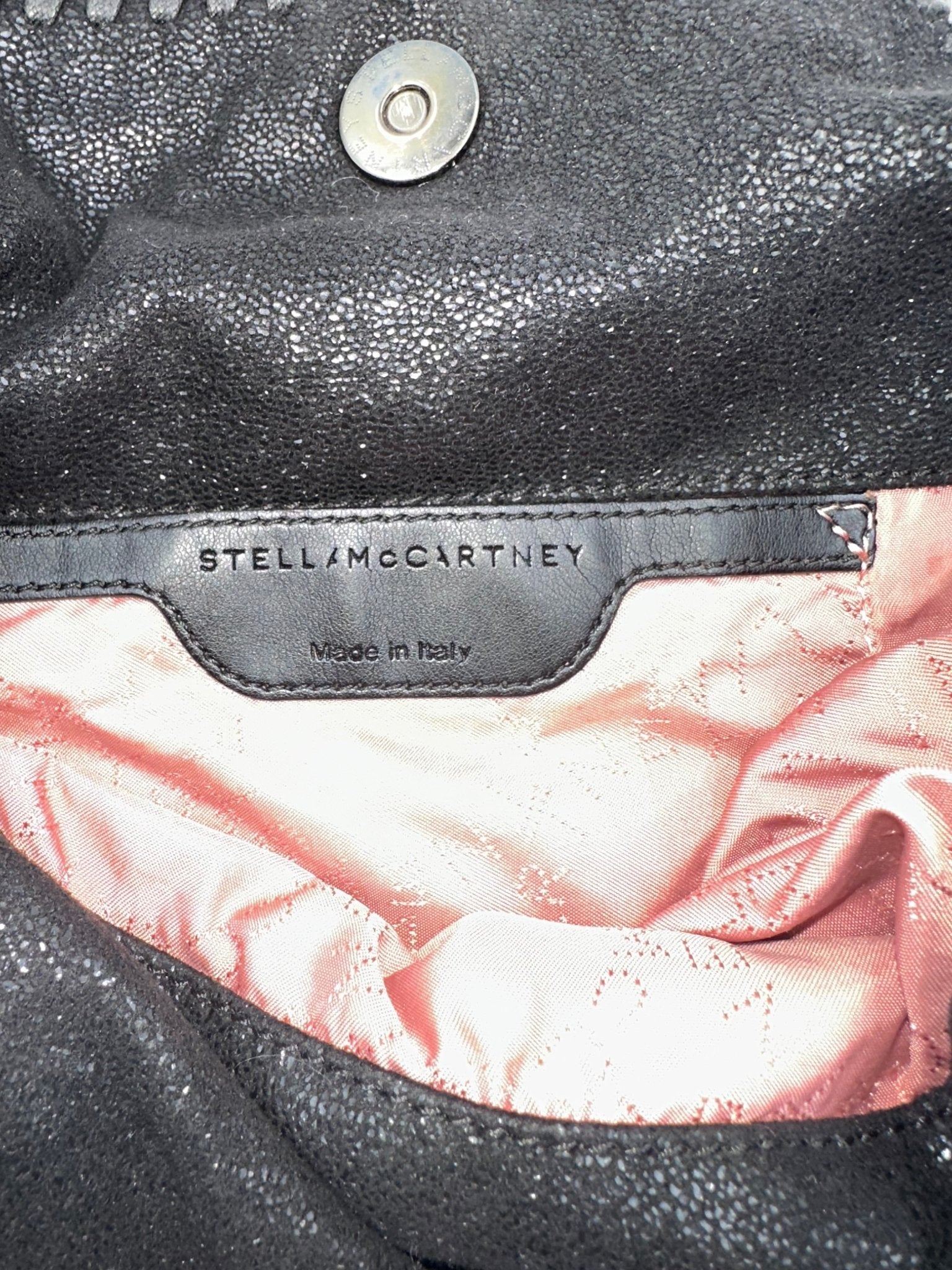 STELLA McCARTNEY – Falabella Mini Tote in Eco Pelle Nera con Catena Argento - Etoilux