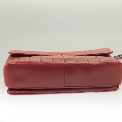 Chanel Chocolate Bar Reissue Flap Pelle di Agnello Rosso – 31 cm - Etoilux