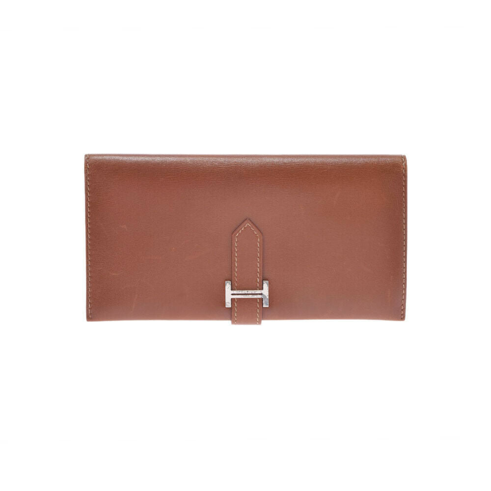 Hermès – Portafoglio Béarn Long in Box Calf marrone - Etoilux