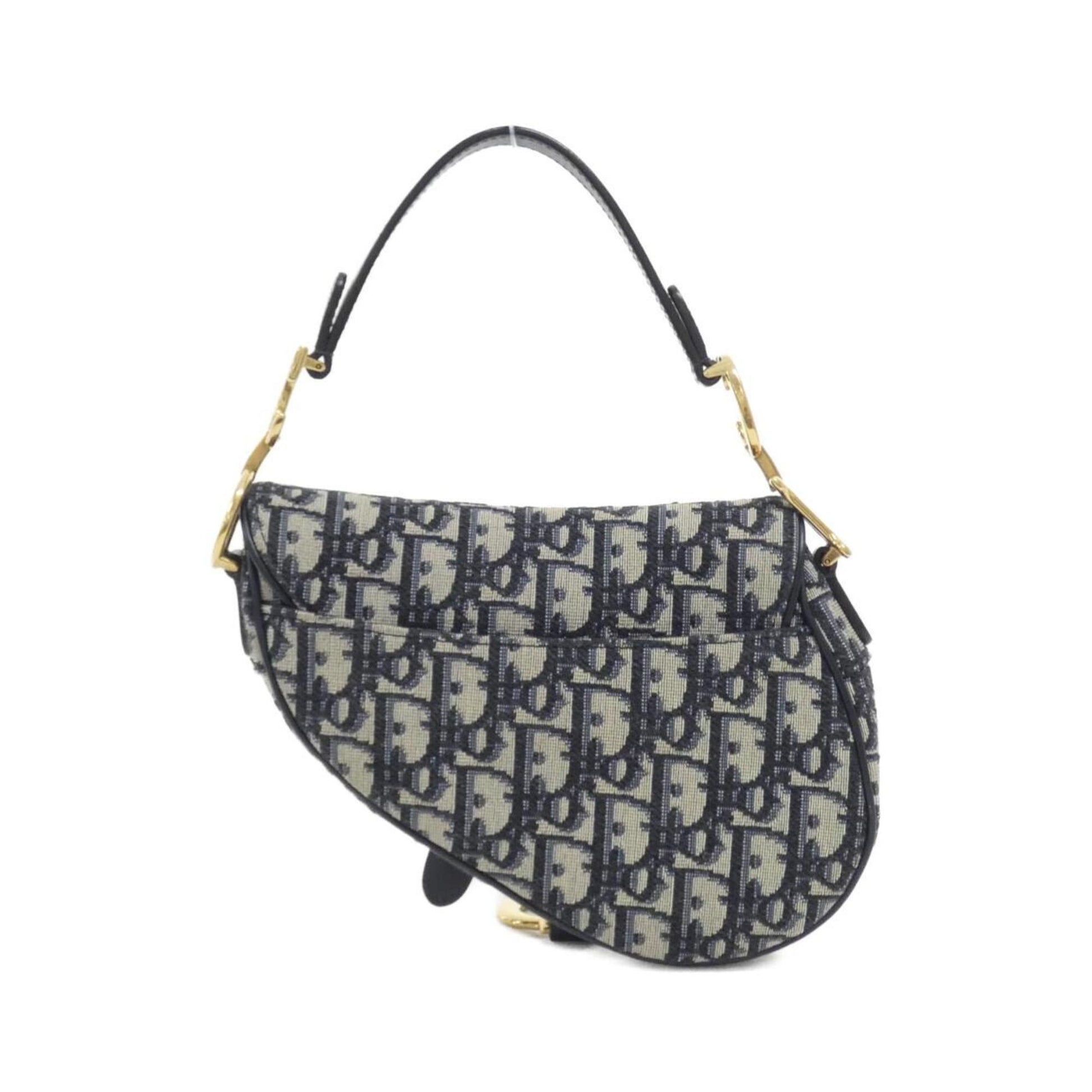 Dior Saddle Bag in Tela Blu Monogram – Size Small - Etoilux