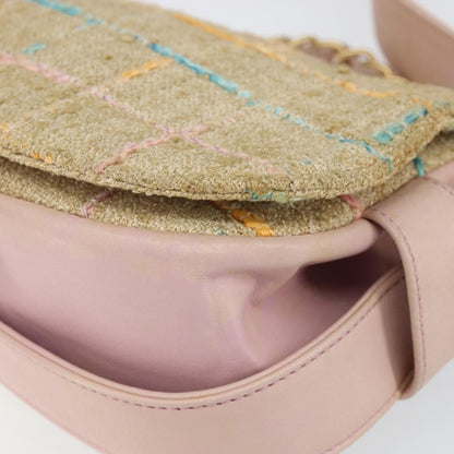 Chanel Chocolate Bar 2.55 in Tweed Multicolore – Beige/Rosa - Etoilux