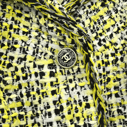 Chanel Giacca Monopetto Tweed Gialla – Collezione 2006 – Taglia 38 - Etoilux