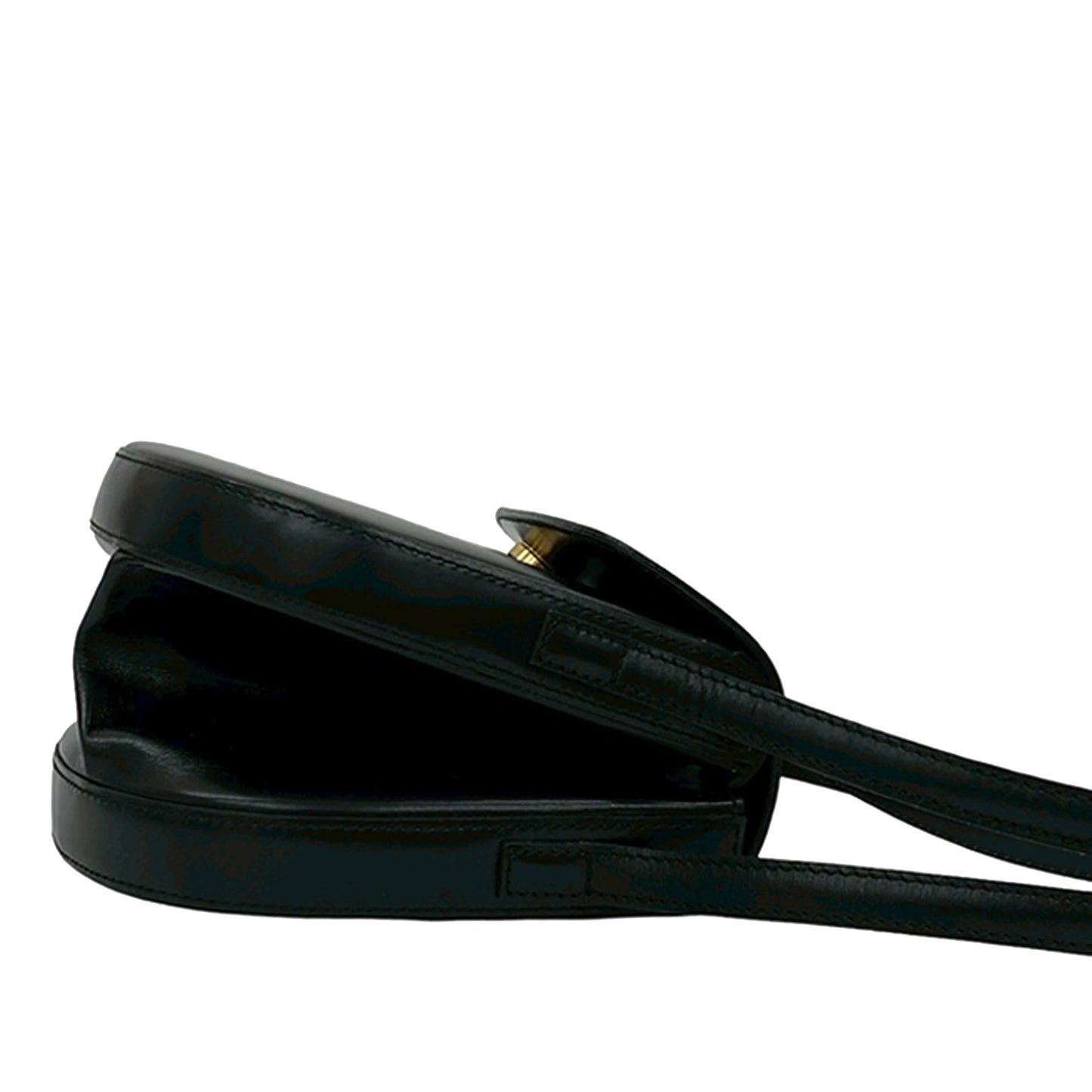Loewe Anagram Flap Bag Pelle di Vitello Nera – 21 cm - Etoilux