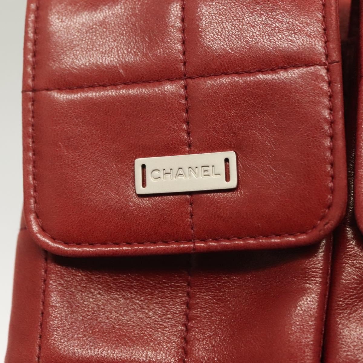 Chanel Chocolate Bar Reissue Flap Pelle di Agnello Rosso – 31 cm - Etoilux