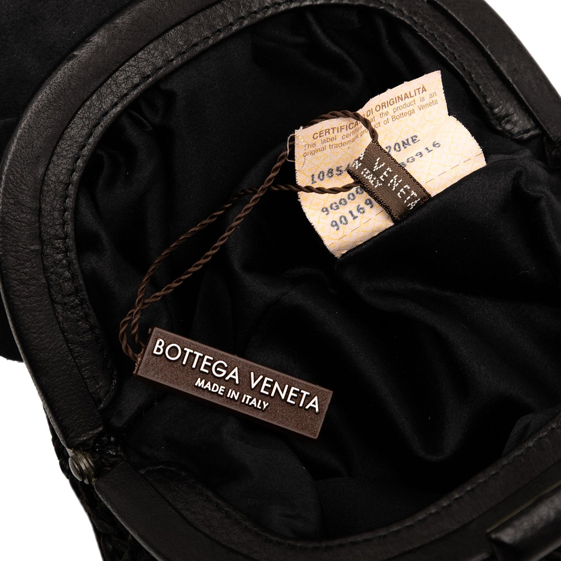 Bottega Veneta – Borsa a tracolla in pelle intrecciata con motivo floreale – Vintage - Etoilux
