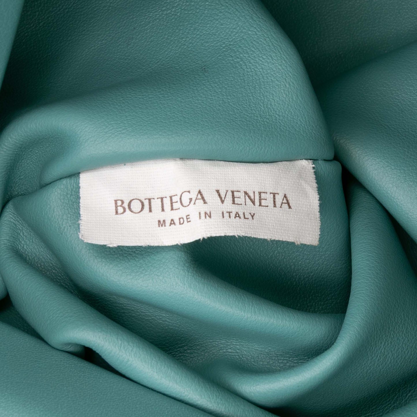 Bottega Veneta The Chain Pouch Pelle di Agnello Verde Acqua – 30 cm - Etoilux