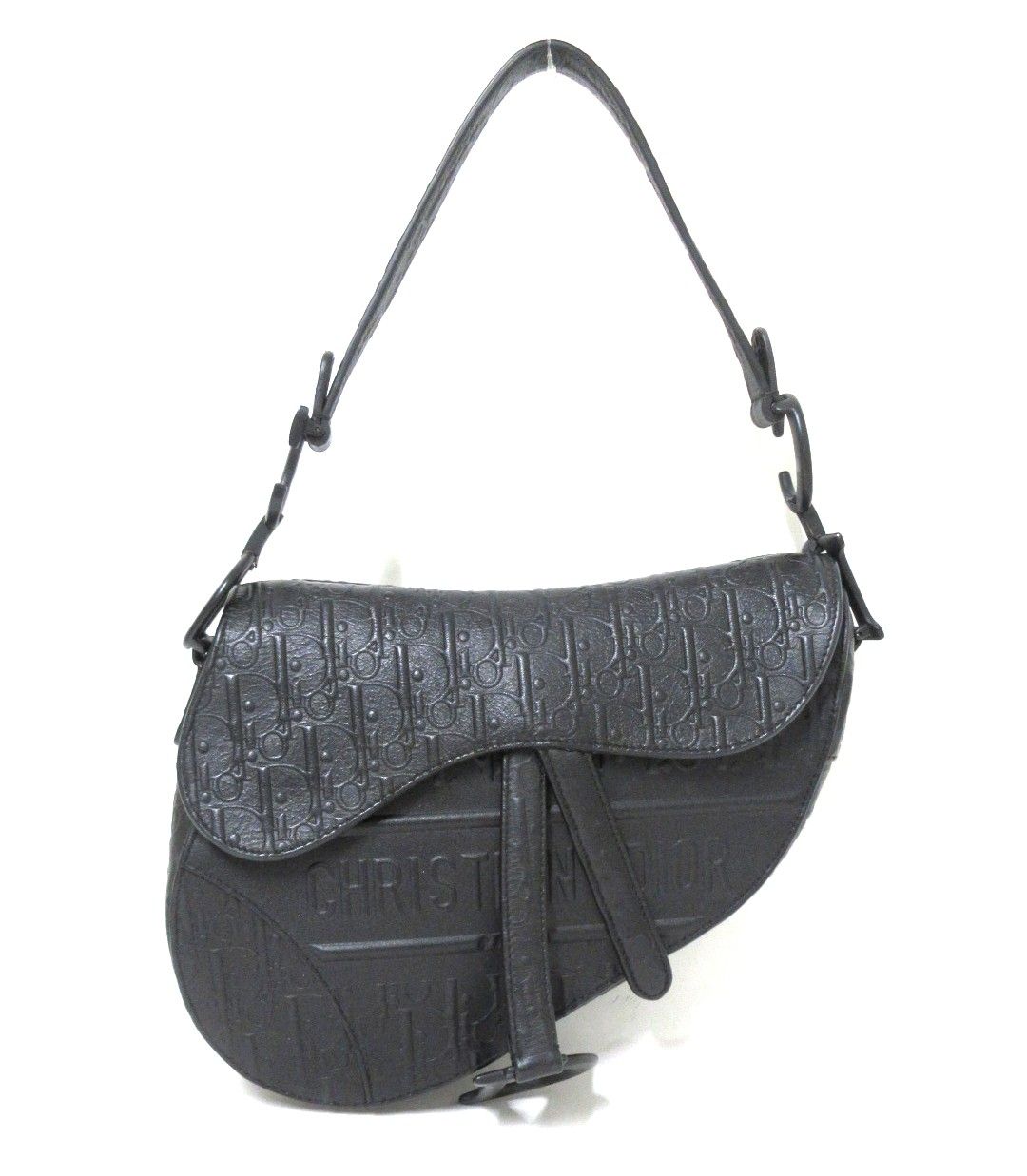 Dior Saddle Bag in pelle Oblique nera – Size Medium - Etoilux