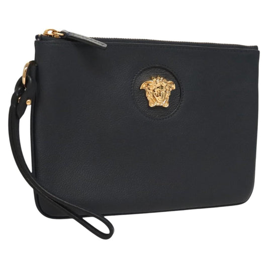 Versace Medusa Head Pochette in pelle nera - Etoilux