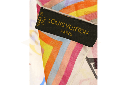 Louis Vuitton – Foulard in seta Multicolor Monogram Rainbow - Etoilux