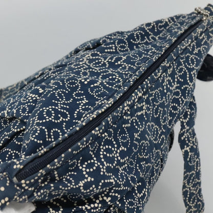 Chanel Vintage Tote Grande in Tela Stampata CC – Blu Navy - Etoilux
