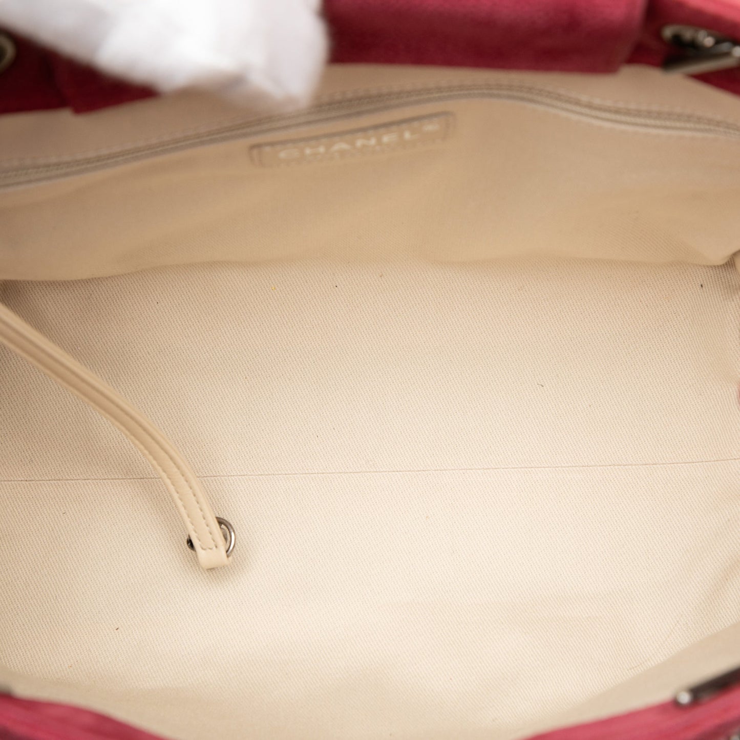 Chanel 2.55 Reissue Shopping Tote Pelle Caviar Nabuk Rossa 2012-2013 – 27 cm - Etoilux