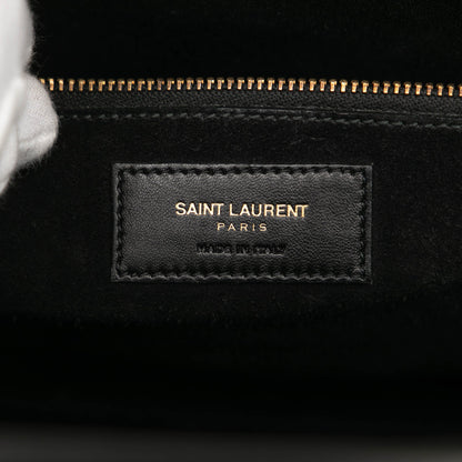 Saint Laurent – Sac de Jour Large Tweed & Leather – Nero – 2014 - Etoilux