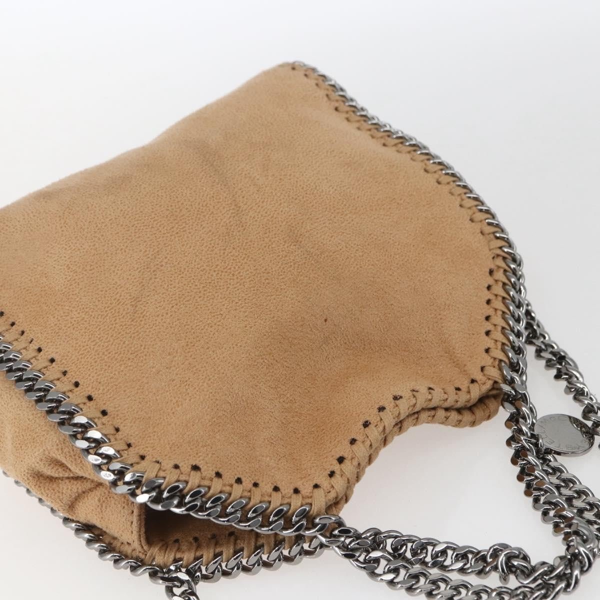 Stella McCartney Falabella Fold Over Shaggy Tiny – Beige / 18 cm - Etoilux