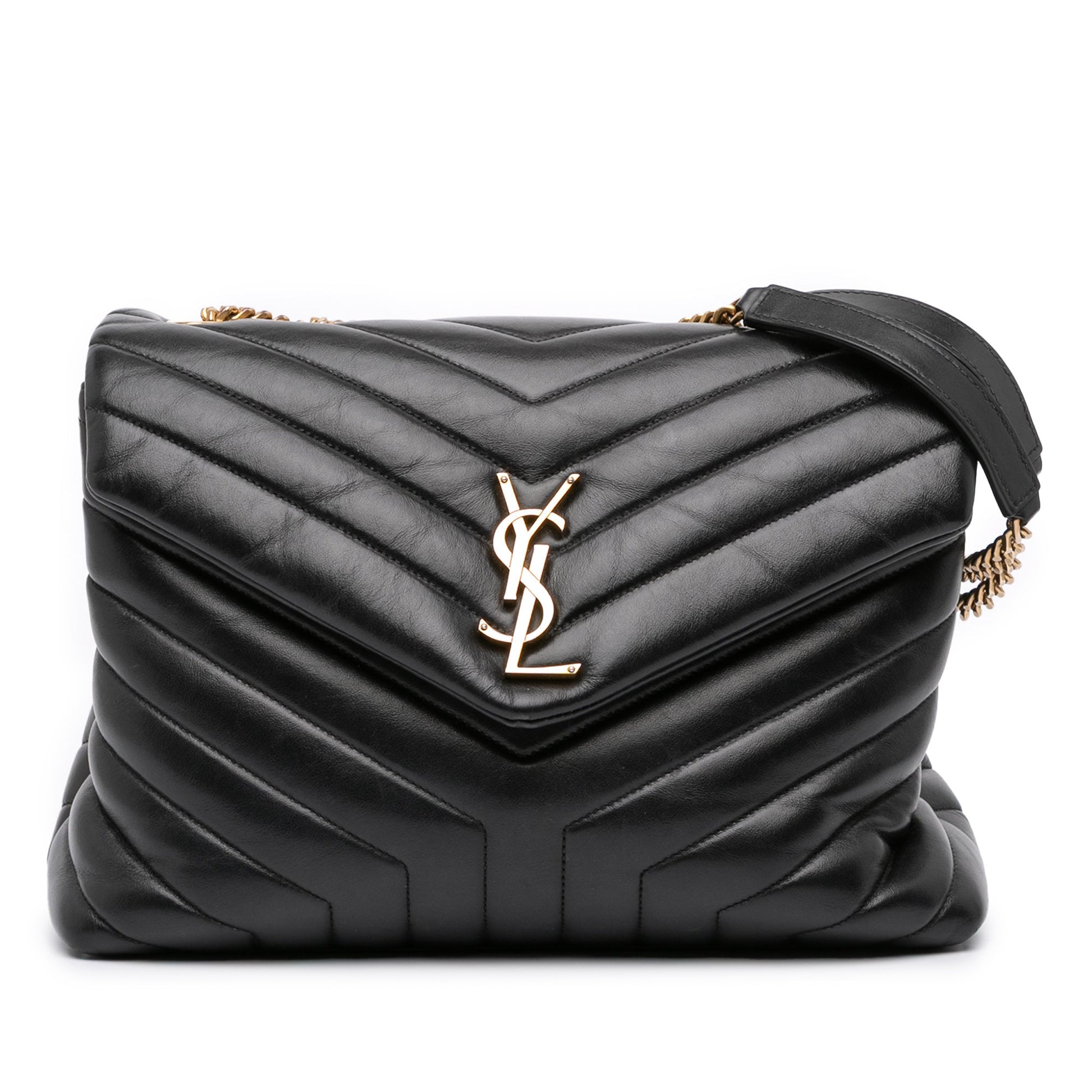 SAINT LAURENT – LouLou Medium in pelle matelassé nera (2020) - Etoilux