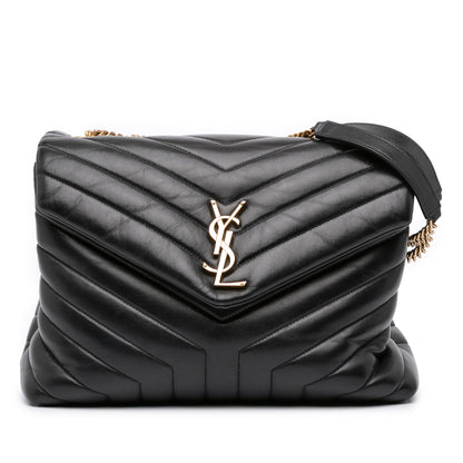 SAINT LAURENT – LouLou Medium in pelle matelassé nera (2020) - Etoilux