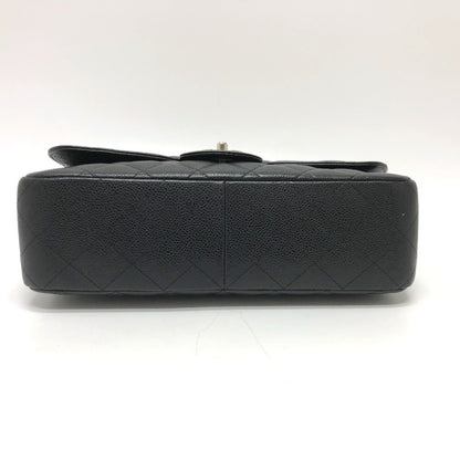 Chanel Classic Flap Medium – Caviar Nero & Hardware Argento – Made in Italy - Etoilux