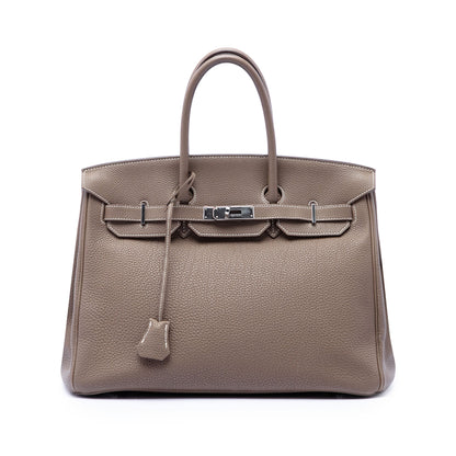Hermès Birkin 35 Togo Etoupe Hardware Palladio | Etoilux