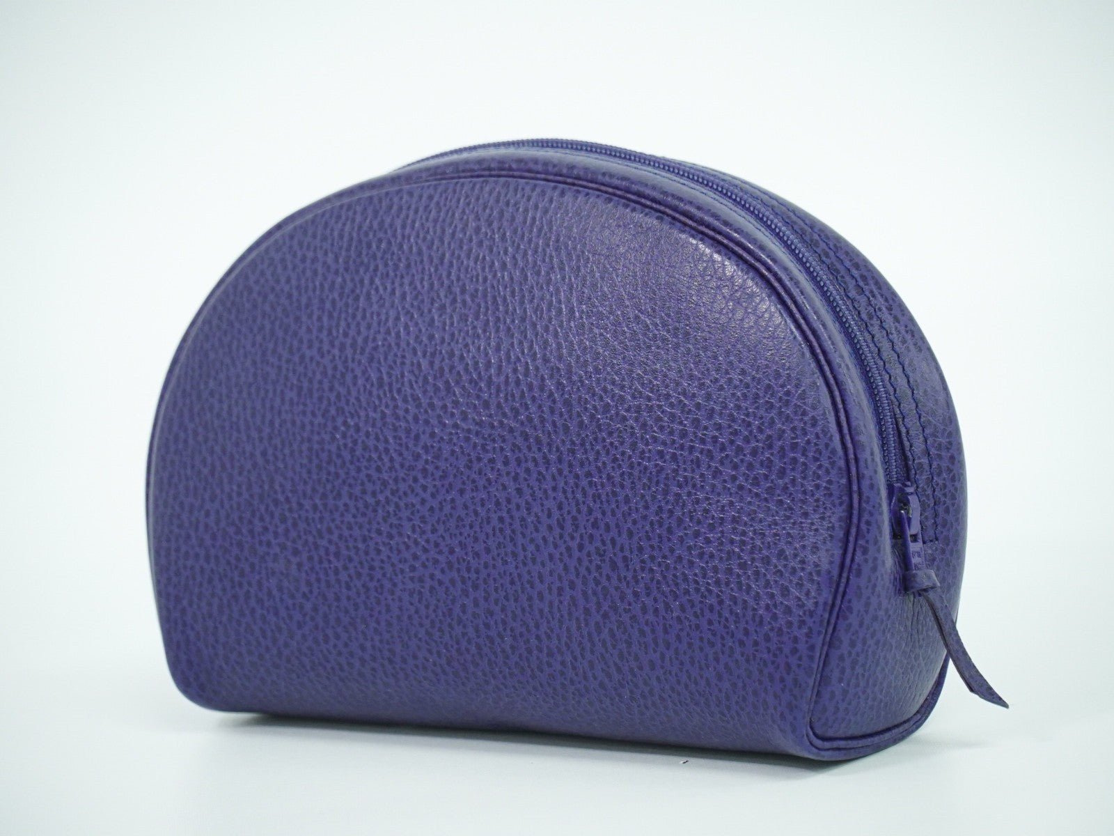 Christian Dior Vintage Zip Pochette in Pelle Blu - Etoilux