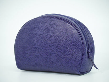 Christian Dior Vintage Zip Pochette in Pelle Blu - Etoilux