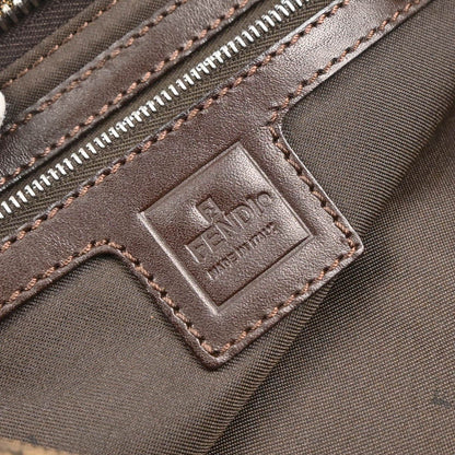 Fendi – Baguette Pochette in Tela FF Zucca Marrone - Etoilux