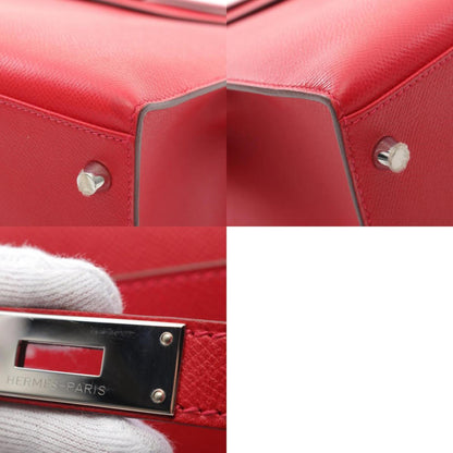 Hermès Kelly 35 – Pelle Rossa – Hardware Palladiato - Etoilux