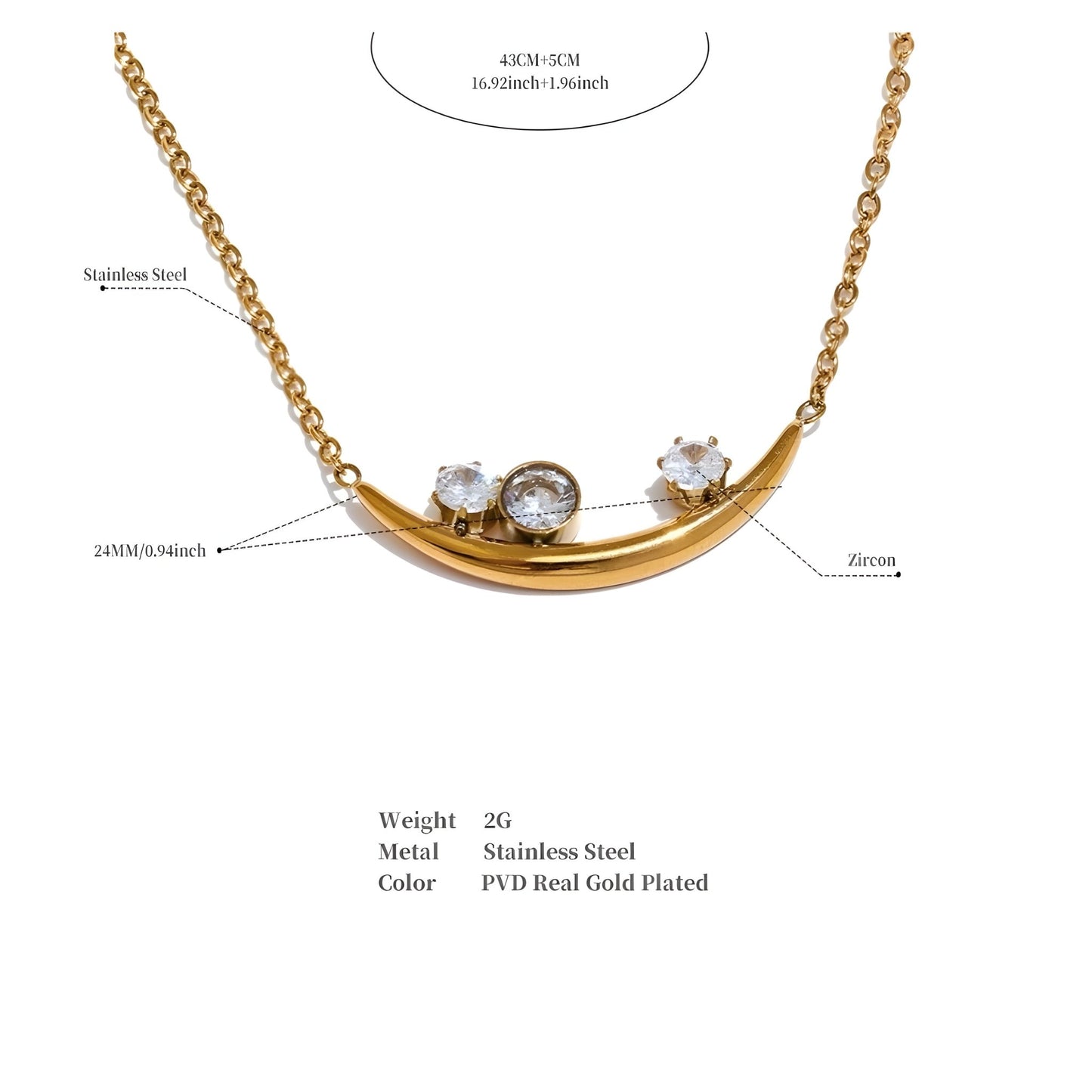 BEHI RABIYA NECKLACE - Etoilux
